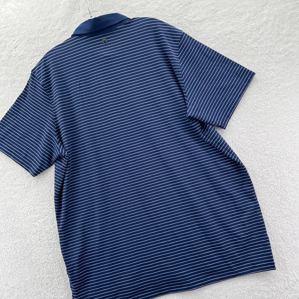 Greyson Polo Shirt Mens XL Relaxed Blue Golf Purple Striped Collared Top *C21* - Picture 12 of 15